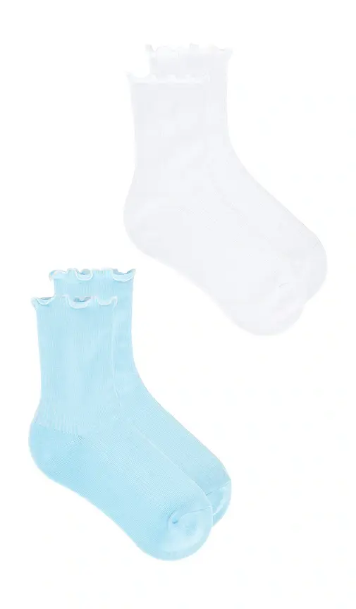 WellBeing + BeingWell WellBeing + BeingWell Ruffle Sock 2 Pack | Thumbnail 2 WellBeing + BeingWell WellBeing + BeingWell Ruffle Sock 2 Pack | Thumbnail 2
