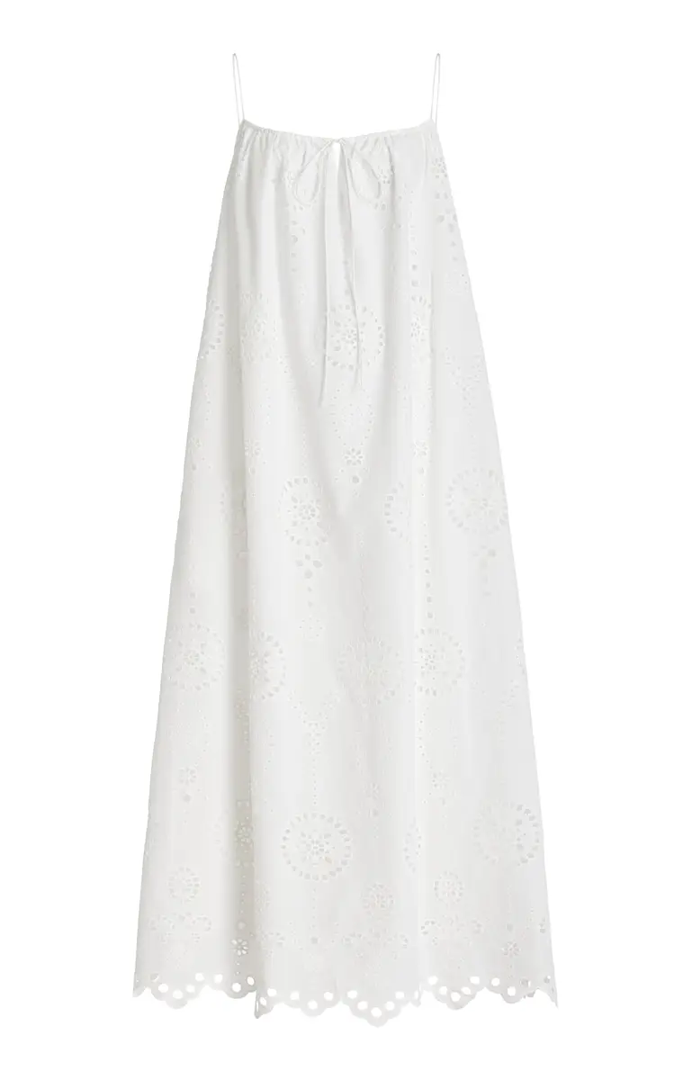 Matteau Broderie Cotton Midi Dress | Thumbnail 7