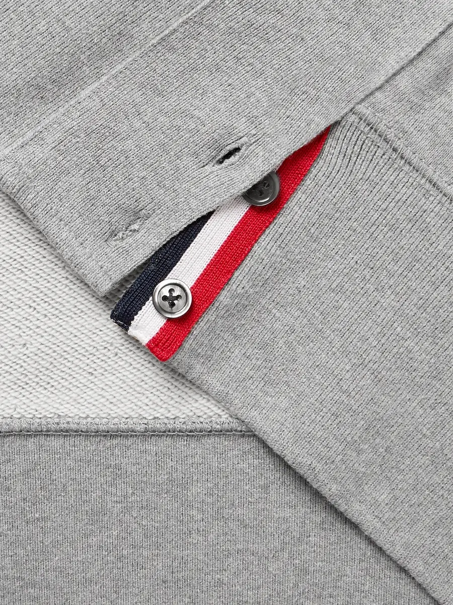 Thom Browne Slim-Fit Striped Loopback Cotton-Jersey Sweatshirt - Men | Thumbnail 6 Thom Browne Slim-Fit Striped Loopback Cotton-Jersey Sweatshirt - Men | Thumbnail 6