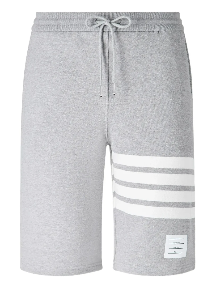 Thom Browne Striped Loopback Cotton-Jersey Shorts - Men