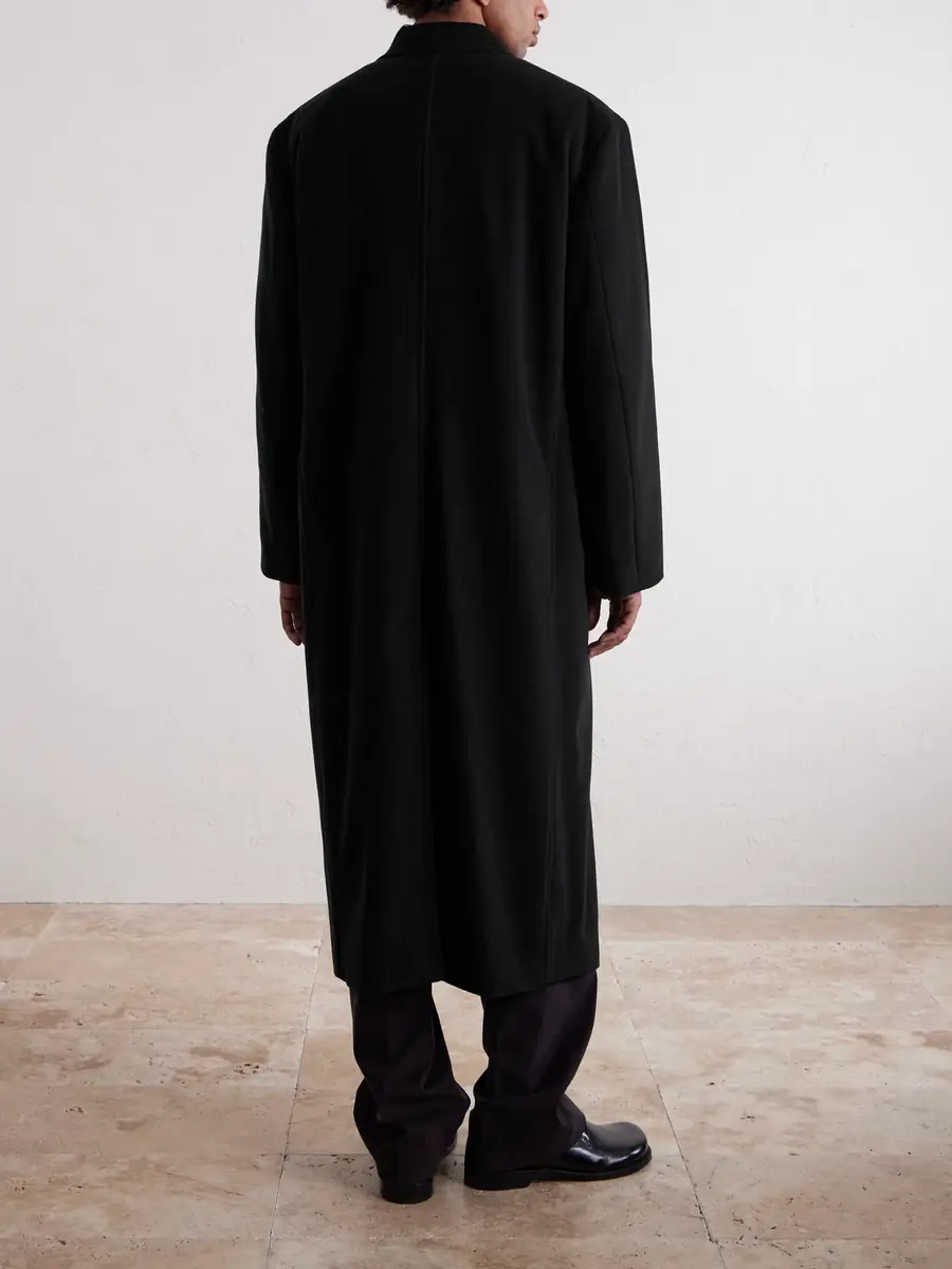 Auralee Double-Breasted Wool Coat - Men | Thumbnail 4 Auralee Double-Breasted Wool Coat - Men | Thumbnail 4