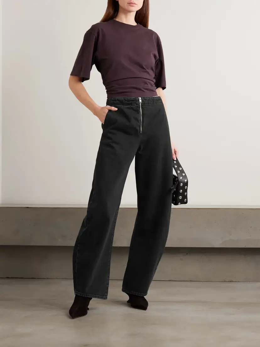Frame The Zip High-rise Barrel-leg Jeans | Thumbnail 2
