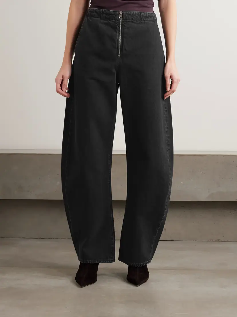 Frame The Zip High-rise Barrel-leg Jeans | Thumbnail 3