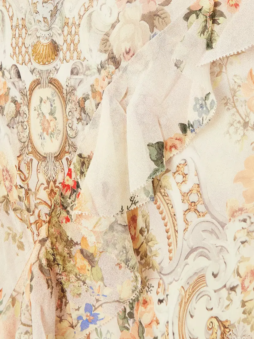 Camilla Lace-trimmed Ruffled Floral-print Silk-chiffon Maxi Dress | Thumbnail 4 Camilla Lace-trimmed Ruffled Floral-print Silk-chiffon Maxi Dress | Thumbnail 4