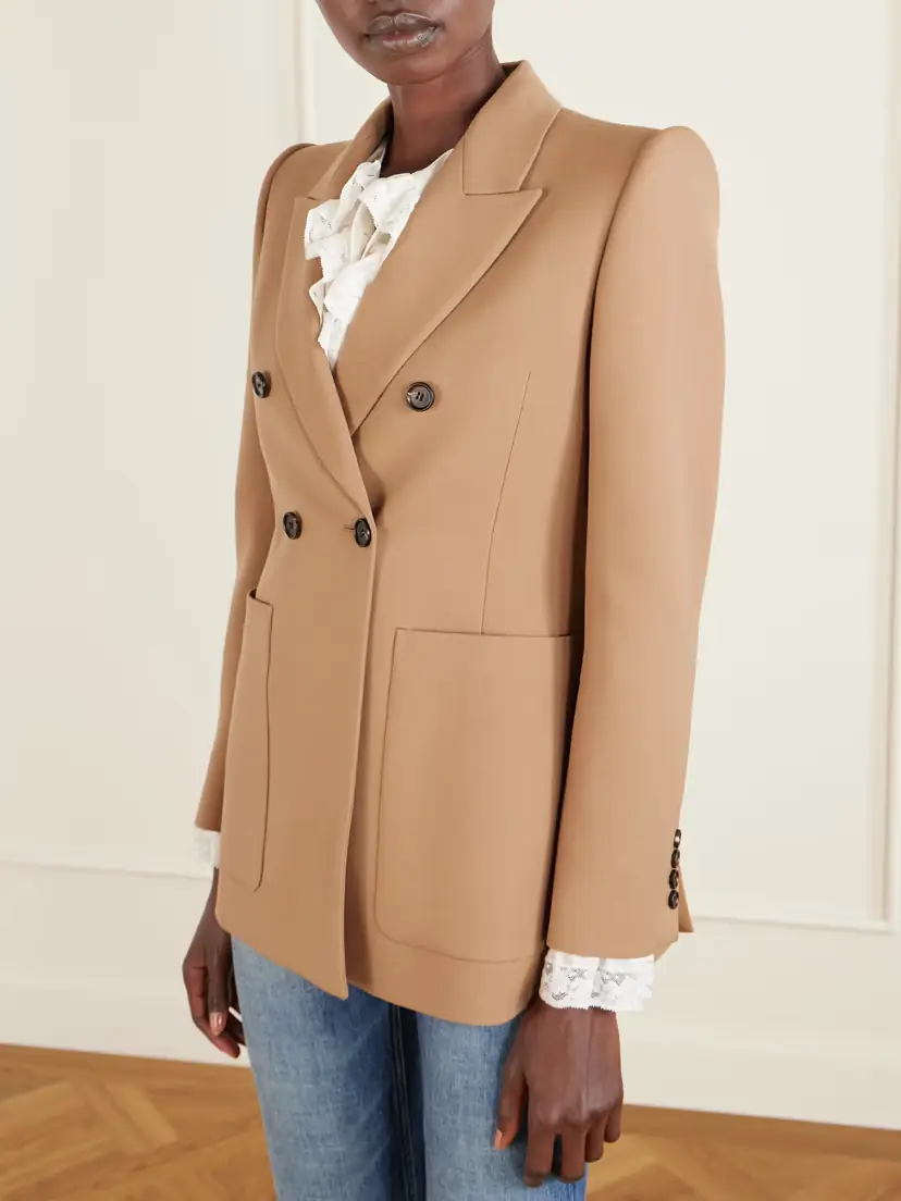 Chloé Double-breasted Wool-gabardine Blazer | Thumbnail 3 Chloé Double-breasted Wool-gabardine Blazer | Thumbnail 3