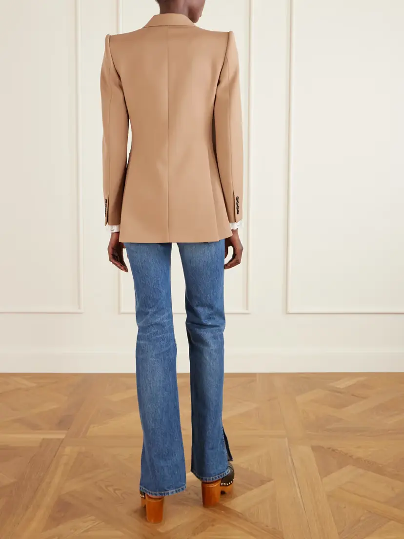 Chloé Double-breasted Wool-gabardine Blazer | Thumbnail 4 Chloé Double-breasted Wool-gabardine Blazer | Thumbnail 4