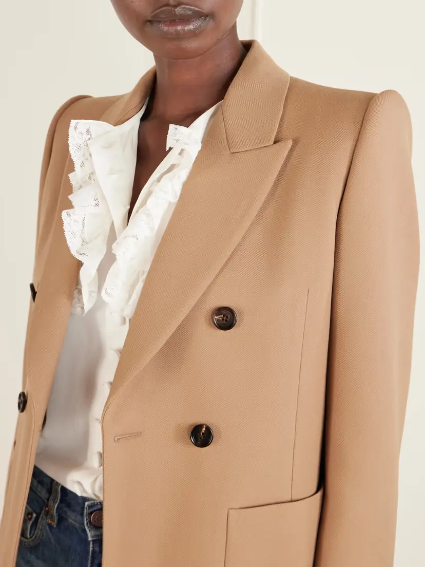 Chloé Double-breasted Wool-gabardine Blazer | Thumbnail 5 Chloé Double-breasted Wool-gabardine Blazer | Thumbnail 5