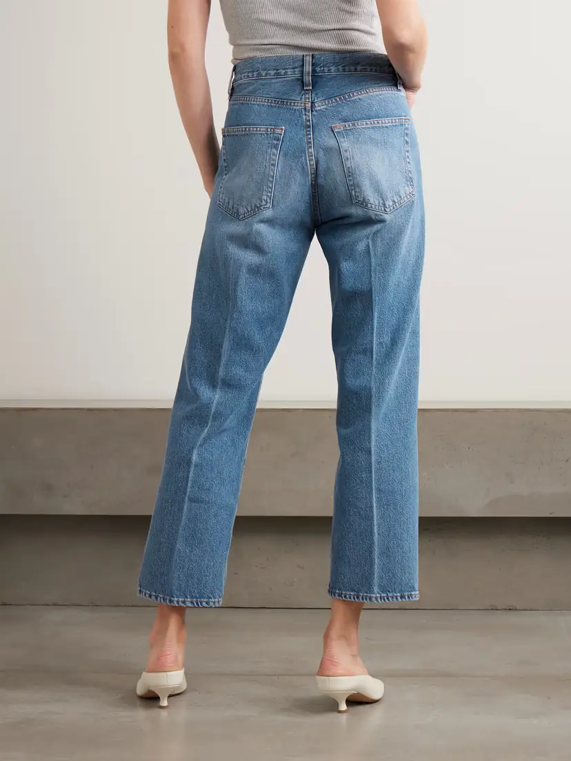 Frame The Vertical Crop High-rise Straight-leg Jeans | Thumbnail 4 Frame The Vertical Crop High-rise Straight-leg Jeans | Thumbnail 4