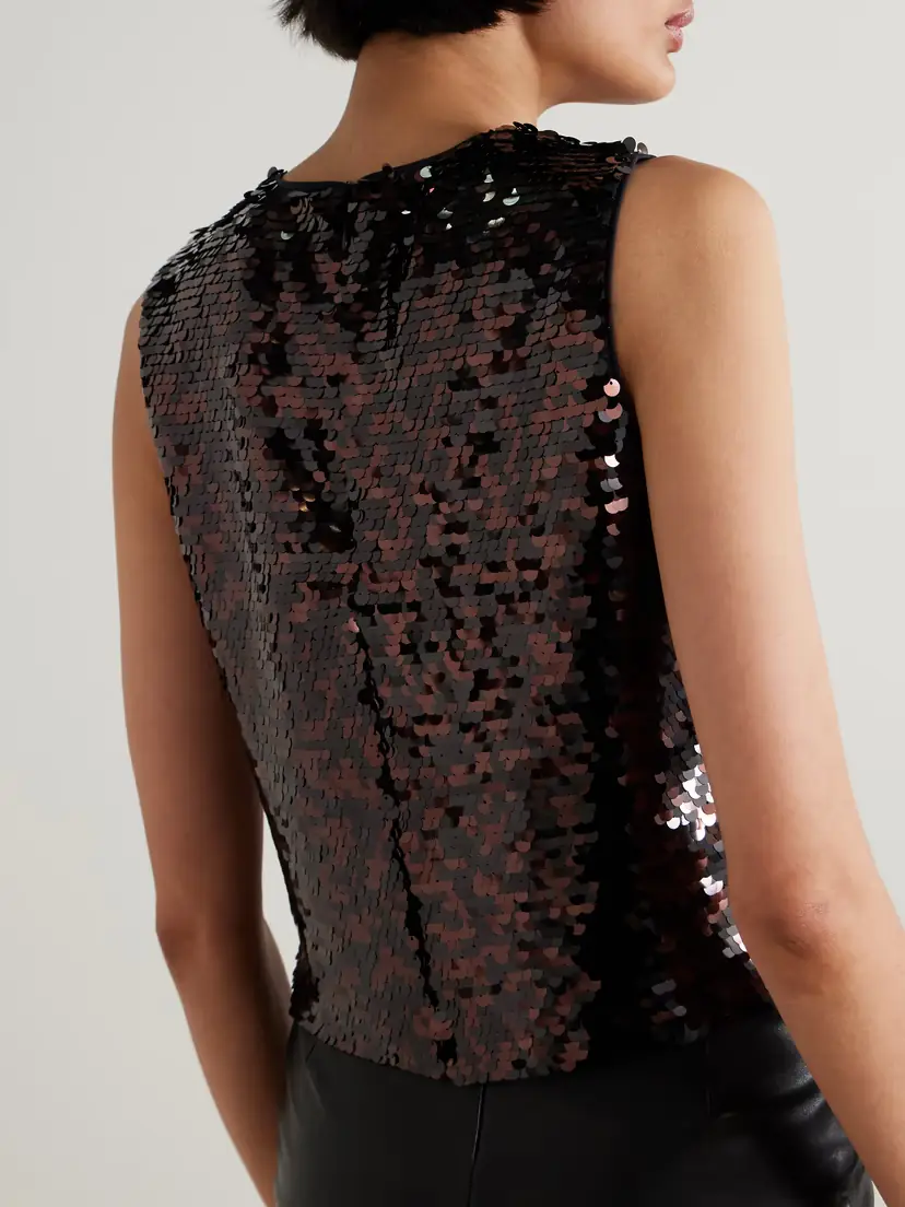 Staud Seraphina Sequined Tulle Top | Thumbnail 3 Staud Seraphina Sequined Tulle Top | Thumbnail 3