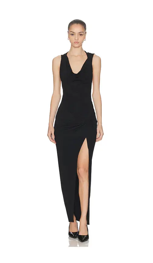 HAELO Hooded Draped Dress | Thumbnail 2 HAELO Hooded Draped Dress | Thumbnail 2