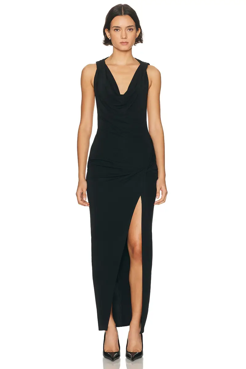 HAELO Hooded Draped Dress | Thumbnail 4 HAELO Hooded Draped Dress | Thumbnail 4