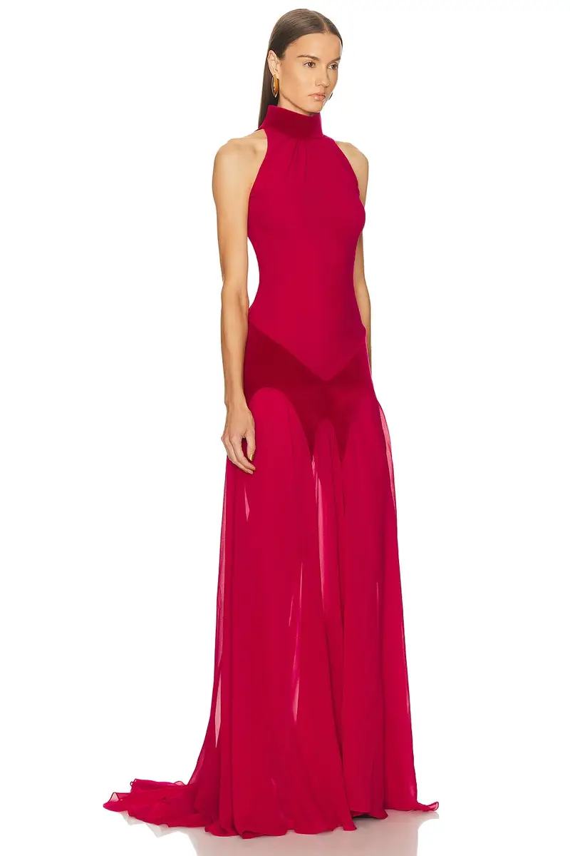 Alexander McQueen Evening Halter Dress | Thumbnail 2 Alexander McQueen Evening Halter Dress | Thumbnail 2