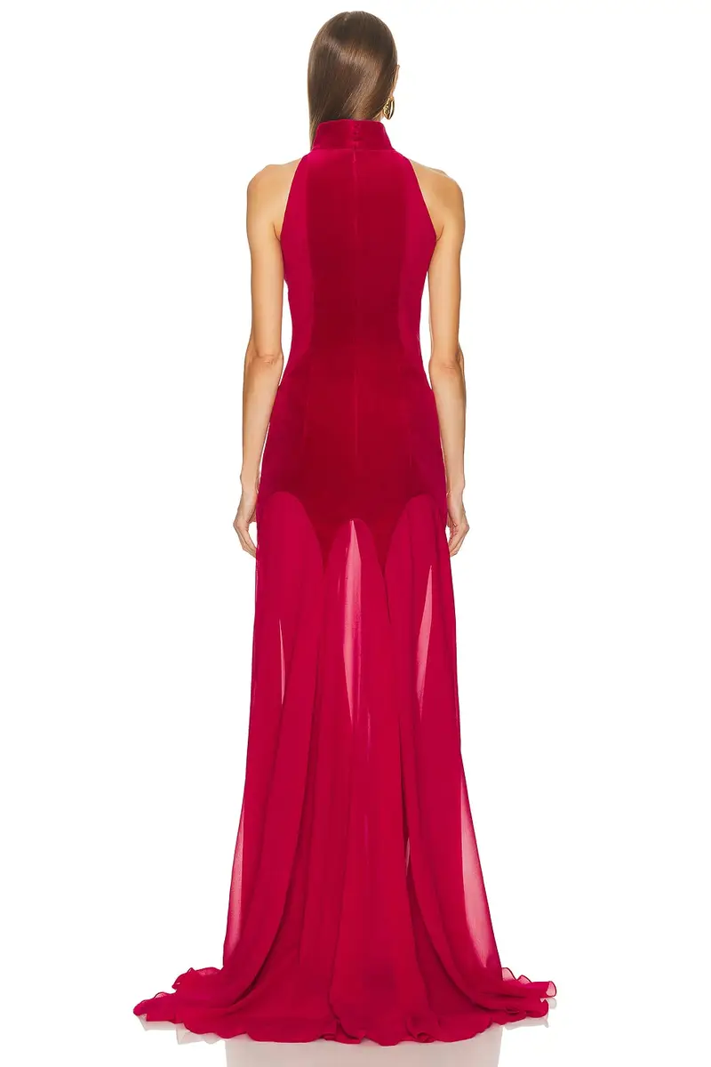 Alexander McQueen Evening Halter Dress | Thumbnail 3 Alexander McQueen Evening Halter Dress | Thumbnail 3