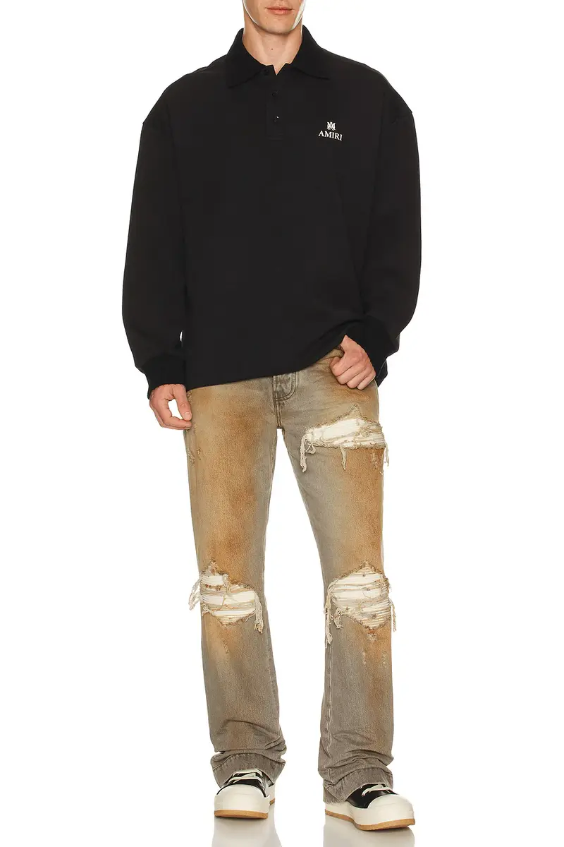 Amiri MA Oversized Long Sleeve Polo | Thumbnail 3 Amiri MA Oversized Long Sleeve Polo | Thumbnail 3