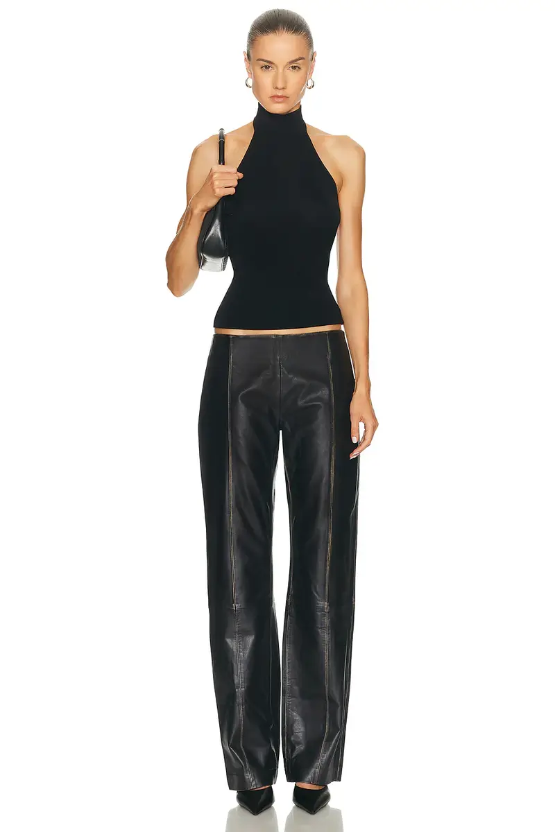 St. Agni Brushed Leather Pant | Thumbnail 5