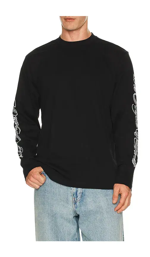 Stampd LA Cursive Long Sleeve Relaxed Tee | Image 1 Stampd LA Cursive Long Sleeve Relaxed Tee | Image 1