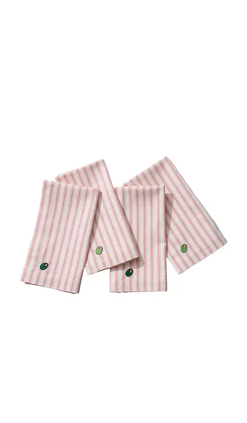 Frasier Sterling Olive You Dinner Napkin Set Of 4