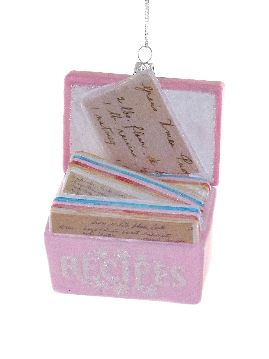 Cody Foster & Co Pink Favorite Recipes Ornament