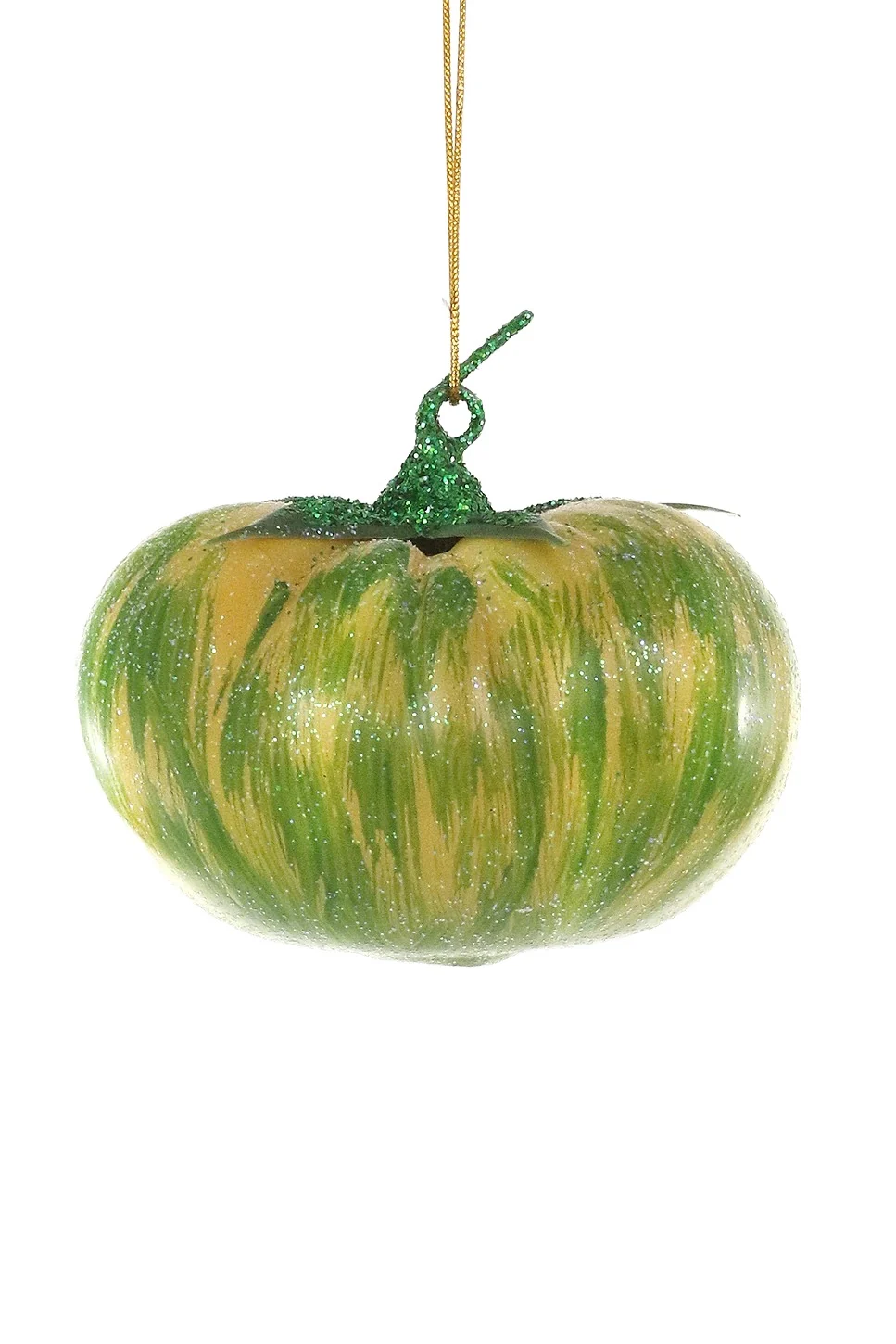 Cody Foster & Co Green Zebra Tomato Ornament