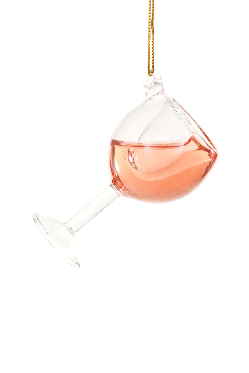 Cody Foster & Co Glass Of Pink Wine Ornament