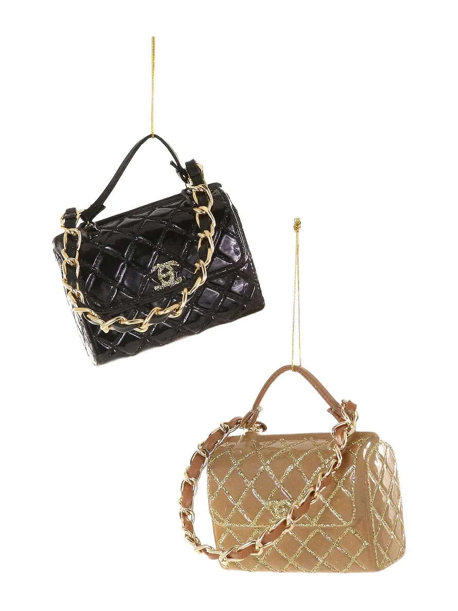 Cody Foster & Co Set Of 2 Luxe Handbags Ornament