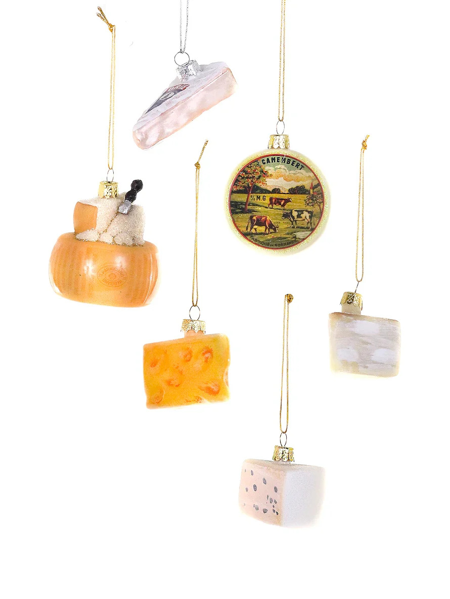 Cody Foster & Co Set Of 6 Tiny Fromage Ornaments