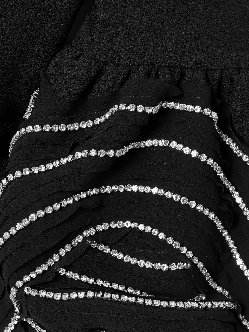 Rebecca Vallance Bellatrix Off-the-shoulder Crystal-embellished Crepe Midi Dress | Thumbnail 4 Rebecca Vallance Bellatrix Off-the-shoulder Crystal-embellished Crepe Midi Dress | Thumbnail 4
