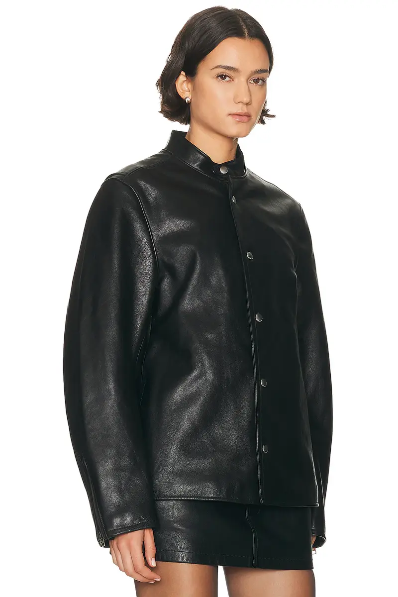 Alexander Wang Curved Sleeve Moto Jacket | Thumbnail 2 Alexander Wang Curved Sleeve Moto Jacket | Thumbnail 2