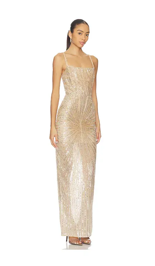 Bronx and Banco Dahlia Maxi Dress With Straps | Thumbnail 2