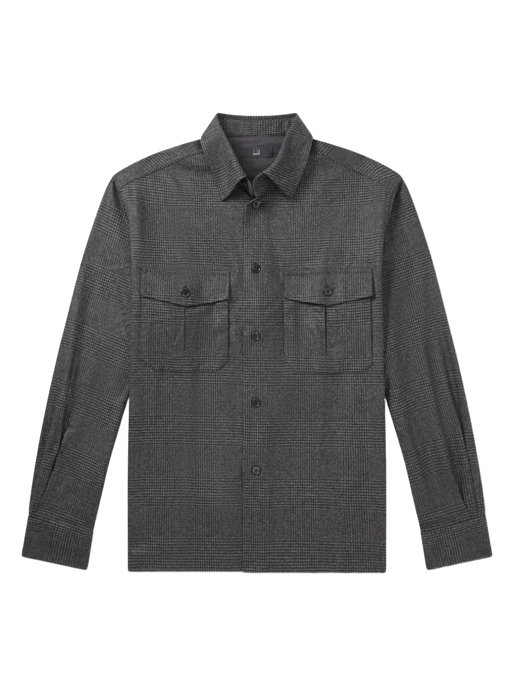 Prince of Wales Checked Wool and Cashmere-Blend Overshirt - Men Prince of Wales Checked Wool and Cashmere-Blend Overshirt - Men