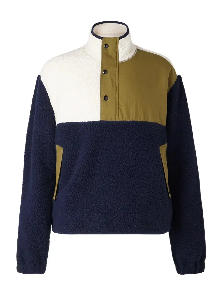 Drake's Fleece and Shell Half-Placket Jacket - Men | Image 1 Drake's Fleece and Shell Half-Placket Jacket - Men | Image 1