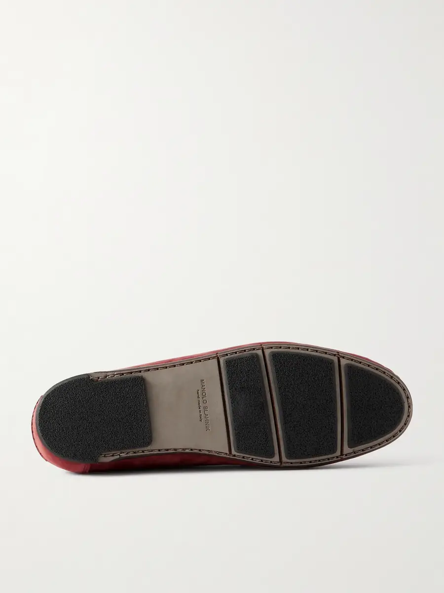 Manolo Blahnik Gargano Tasselled Nubuck Driving Shoes - Men | Thumbnail 3 Manolo Blahnik Gargano Tasselled Nubuck Driving Shoes - Men | Thumbnail 3