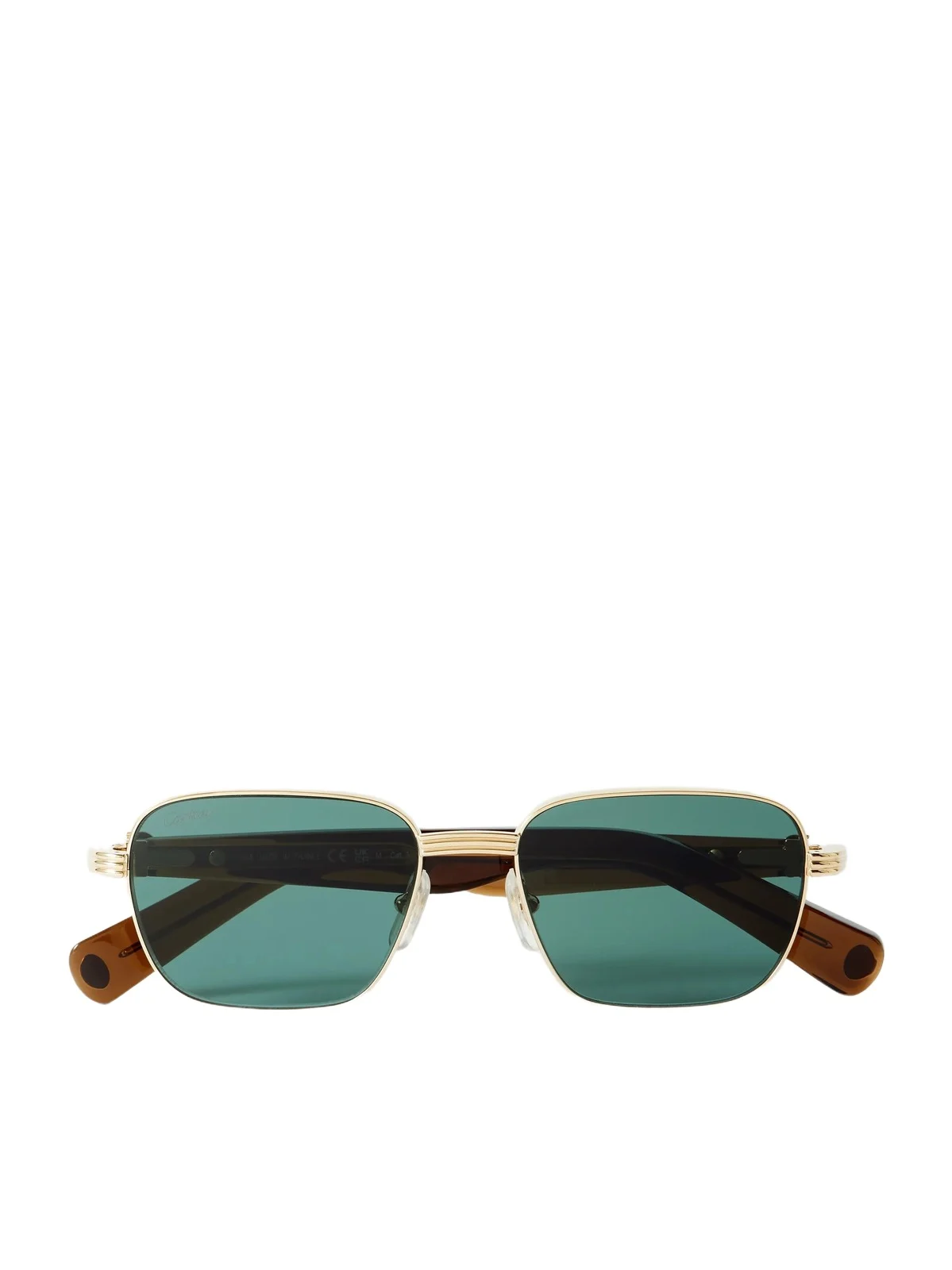 Première De Cartier D-Frame Recycled-Acetate and Gold-Tone Sunglasses - Men