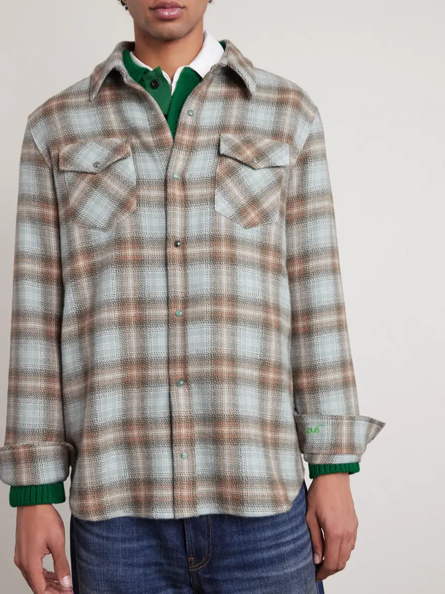 God’s True Cashmere Joy Checked Cashmere Shirt - Men | Thumbnail 3 God’s True Cashmere Joy Checked Cashmere Shirt - Men | Thumbnail 3