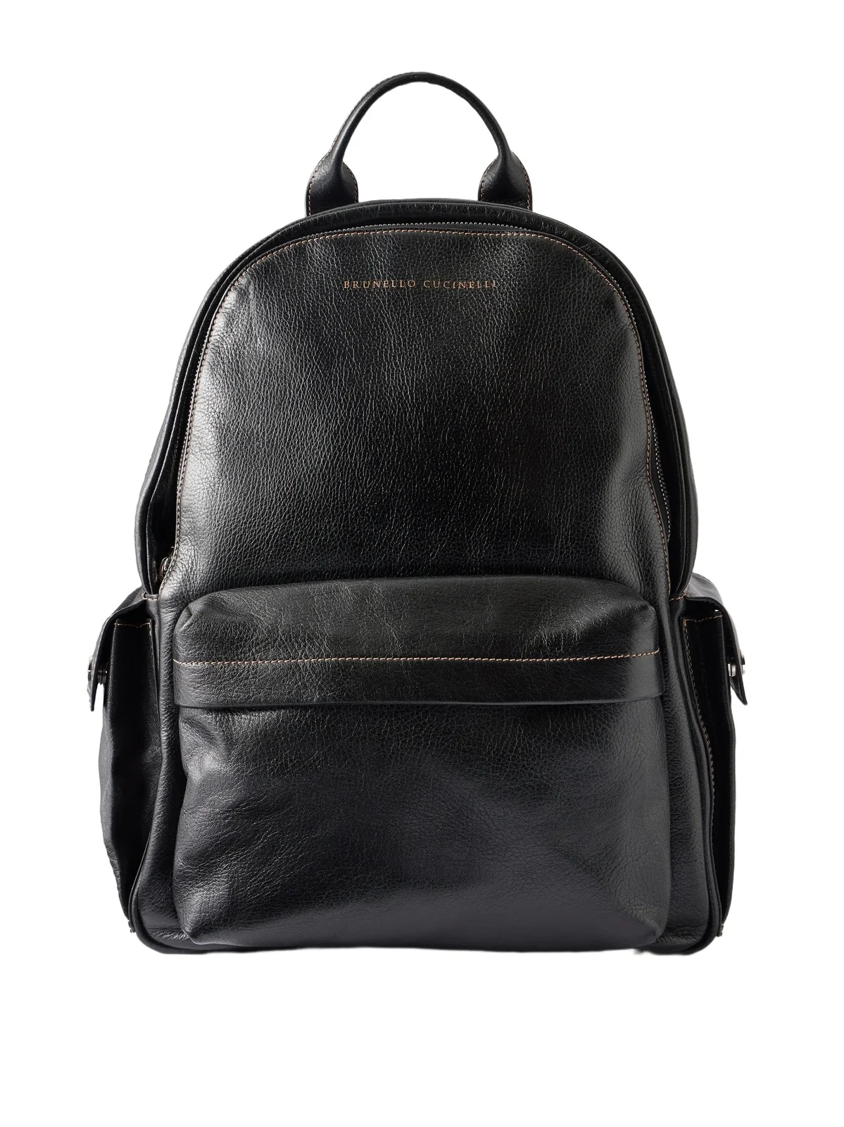 Full-Grain Leather Backpack - Men Full-Grain Leather Backpack - Men