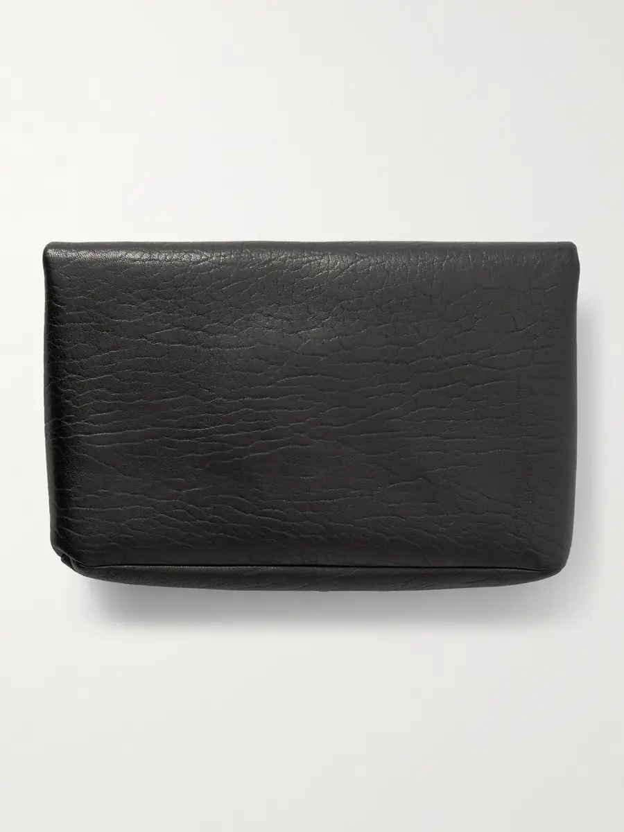 Saint Laurent Logo-Embellished Full-Grain Leather Pouch - Men | Thumbnail 3 Saint Laurent Logo-Embellished Full-Grain Leather Pouch - Men | Thumbnail 3