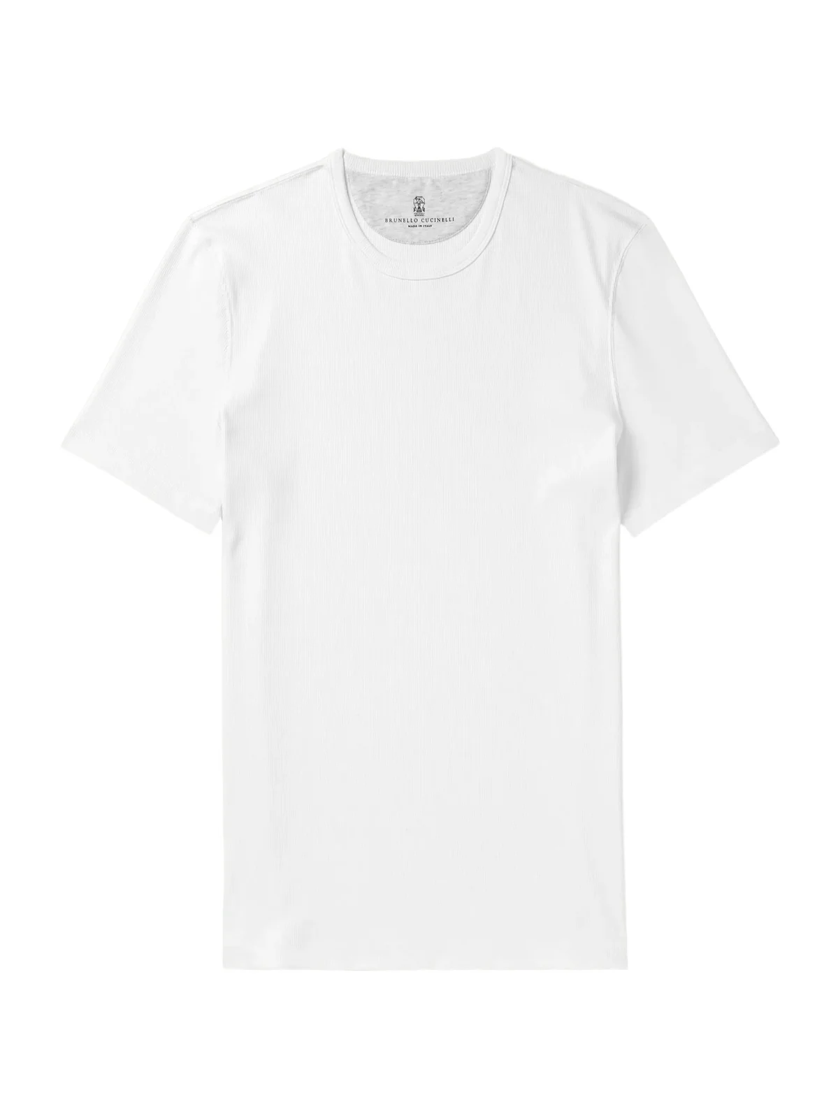 Brunello Cucinelli Ribbed Jersey T-Shirt - Men