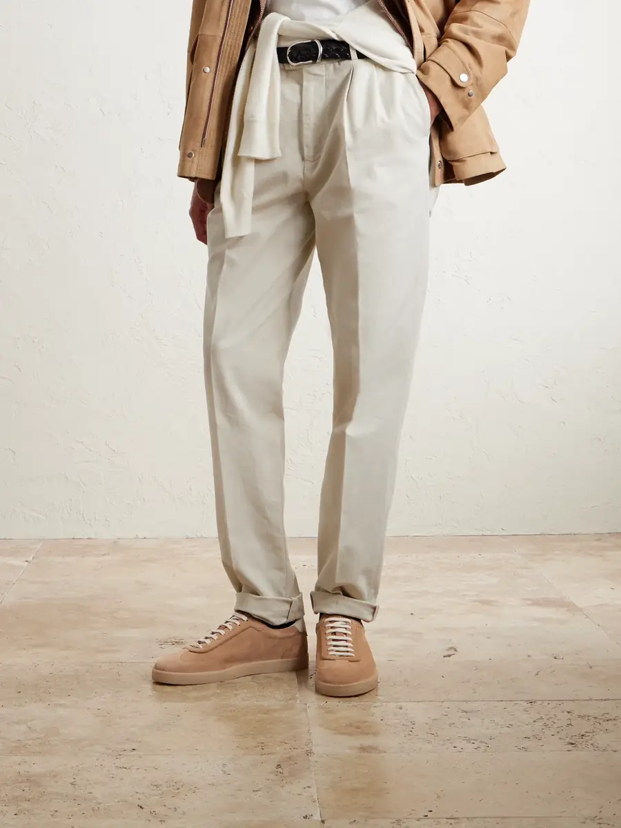 Brunello Cucinelli Coda di Rondine Suede Sneakers - Men | Thumbnail 2 Brunello Cucinelli Coda di Rondine Suede Sneakers - Men | Thumbnail 2