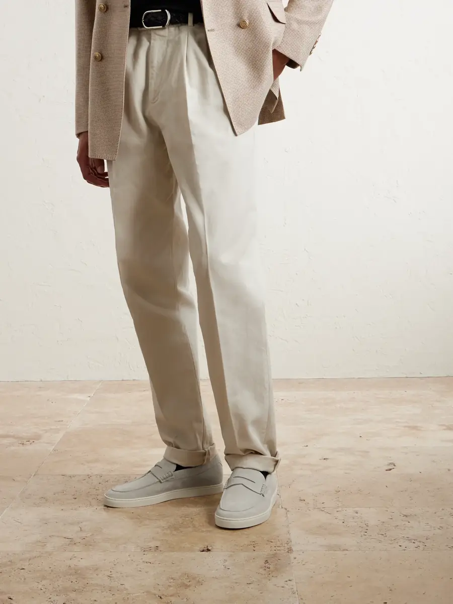 Brunello Cucinelli Suede Penny Loafers - Men | Thumbnail 2 Brunello Cucinelli Suede Penny Loafers - Men | Thumbnail 2