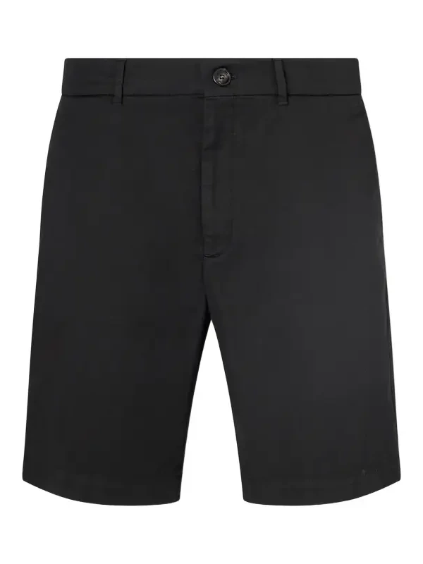 Straight-Leg Cotton-Blend Bermuda Shorts - Men Straight-Leg Cotton-Blend Bermuda Shorts - Men