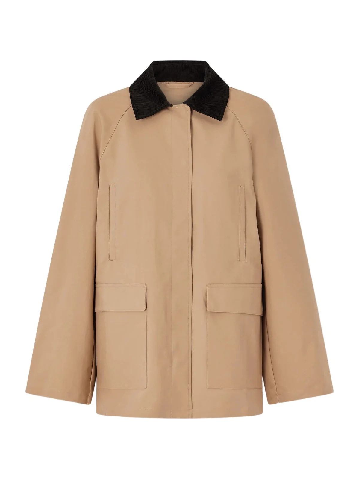 Summer Country Corduroy-trimmed Coated-canvas Jacket Summer Country Corduroy-trimmed Coated-canvas Jacket