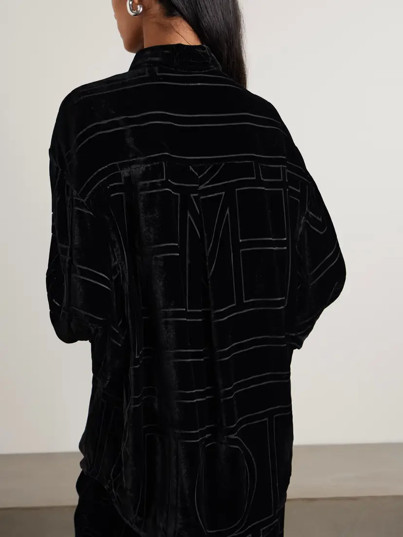 TOTEME Devoré-velvet Shirt | Thumbnail 4