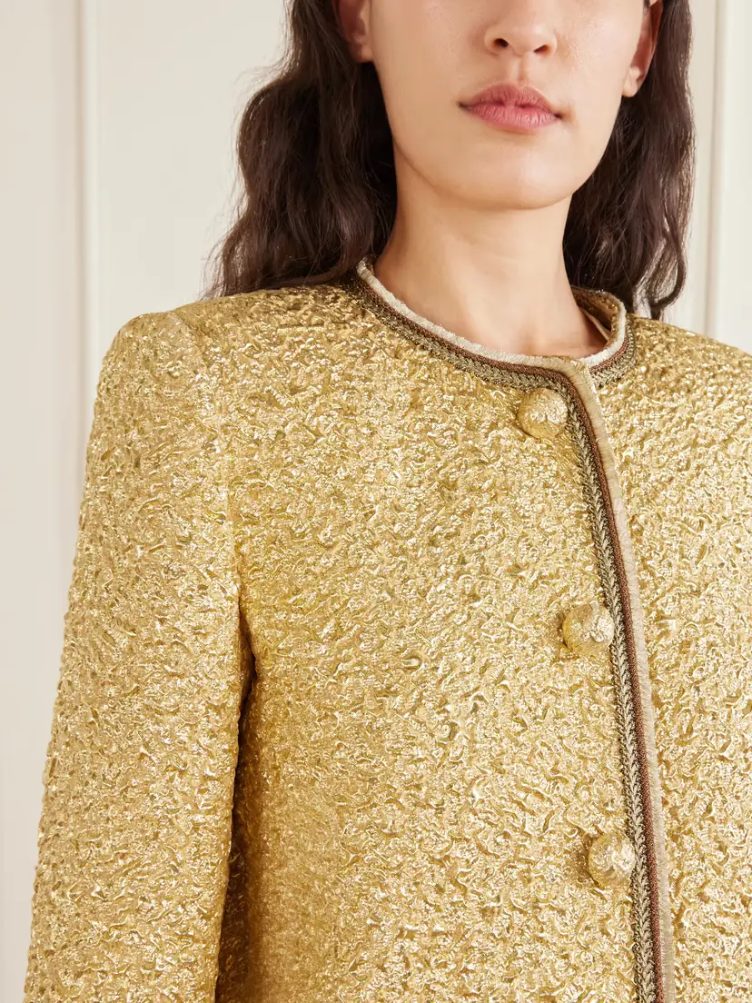 Valentino Garavani Metallic Cloqué-jacquard Jacket | Thumbnail 5