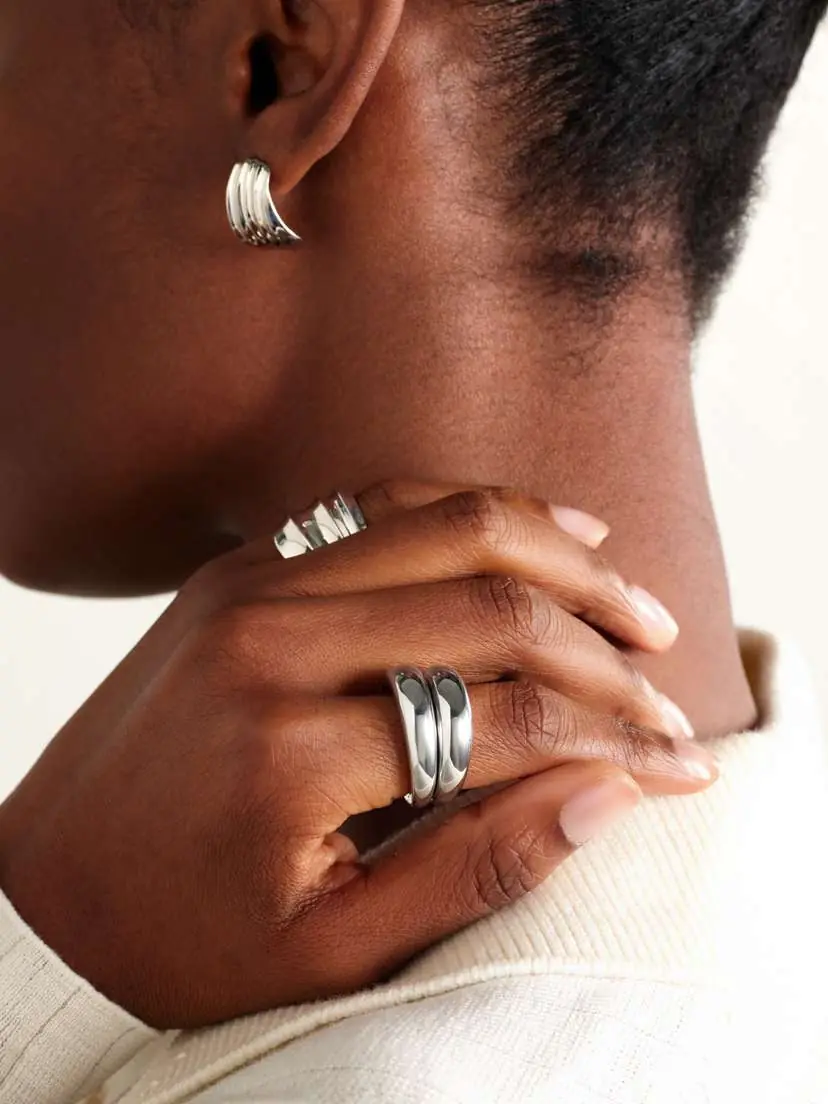 By Pariah Echo Recycled Sterling Silver Ring | Thumbnail 5 By Pariah Echo Recycled Sterling Silver Ring | Thumbnail 5