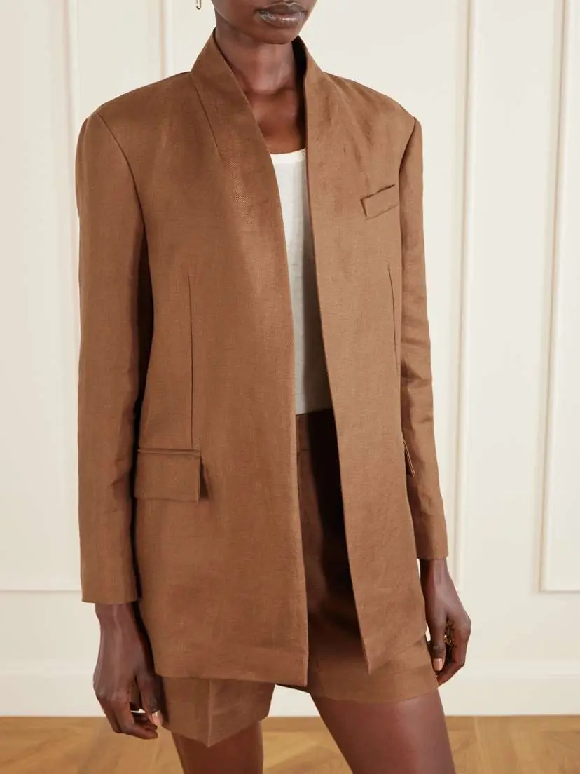 Brunello Cucinelli Linen-twill Blazer | Thumbnail 3 Brunello Cucinelli Linen-twill Blazer | Thumbnail 3