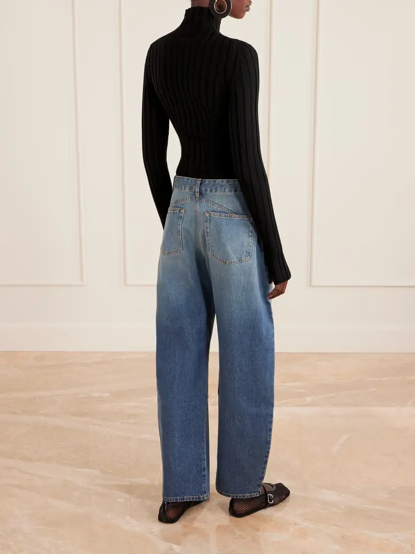 ALAÏA Ribbed Wool Turtleneck Bodysuit | Thumbnail 3 ALAÏA Ribbed Wool Turtleneck Bodysuit | Thumbnail 3