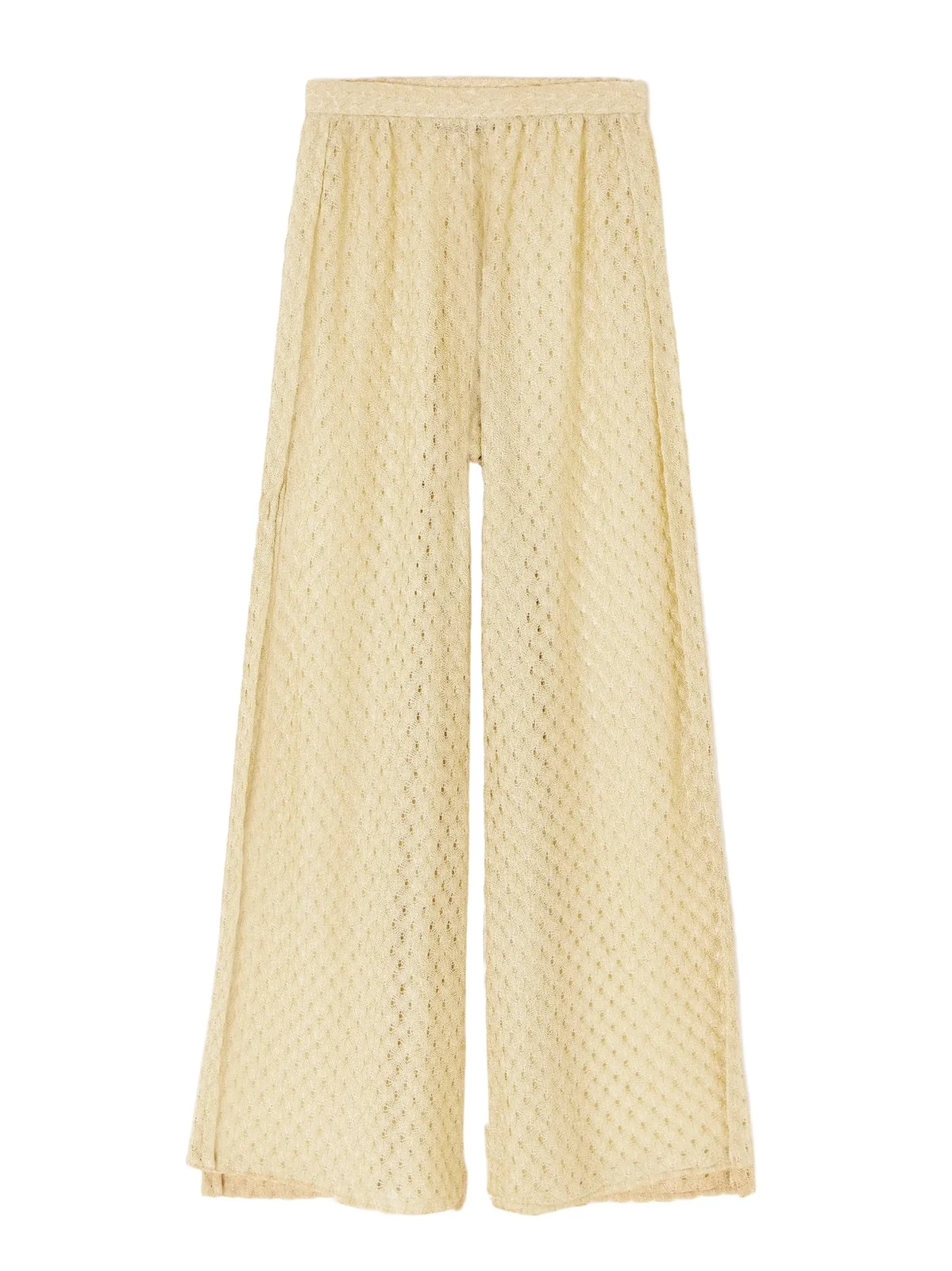 Mare Metallic Crochet-knit Wide-leg Pants Mare Metallic Crochet-knit Wide-leg Pants