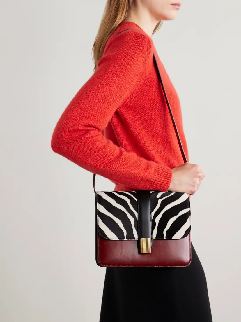 Khaite Blake Zebra-print Calf Hair And Leather Shoulder Bag | Thumbnail 2 Khaite Blake Zebra-print Calf Hair And Leather Shoulder Bag | Thumbnail 2