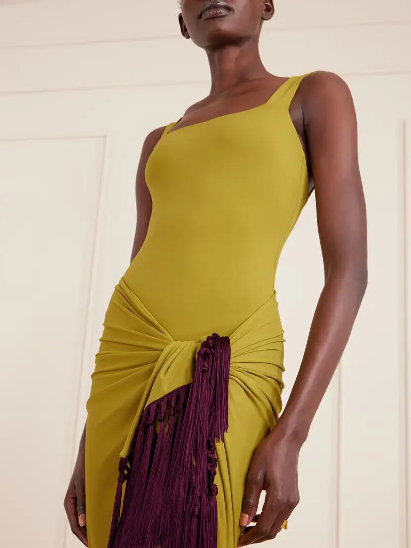 Taller Marmo Swimsuit And Tasseled Pareo Set | Thumbnail 4 Taller Marmo Swimsuit And Tasseled Pareo Set | Thumbnail 4