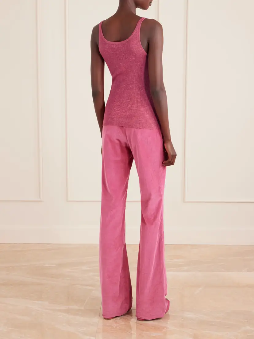 Gabriela Hearst Cinxia Ribbed Cashmere, Silk And Hemp-blend Tank | Thumbnail 4